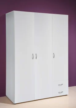 Kleiderschrank Base | 120 x 51 x 176 cm | Weiß