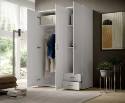 Kleiderschrank Base | 120 x 51 x 176 cm | Weiß