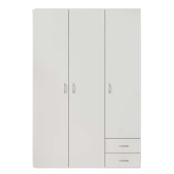 Kleiderschrank Base | 120 x 51 x 176 cm | Weiß