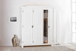 Kleiderschrank Bastian mit 3 Türen - weiß