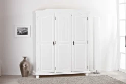 Kleiderschrank Bastian mit 3 Türen - weiß