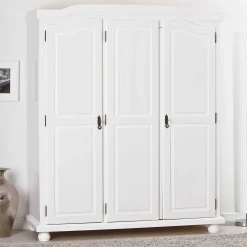 Kleiderschrank Bastian mit 3 Türen - weiß