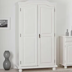 Kleiderschrank Bastian mit 2 Türen - weiß