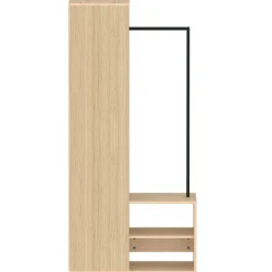 Kleiderschrank Beatrix - Eiche hell