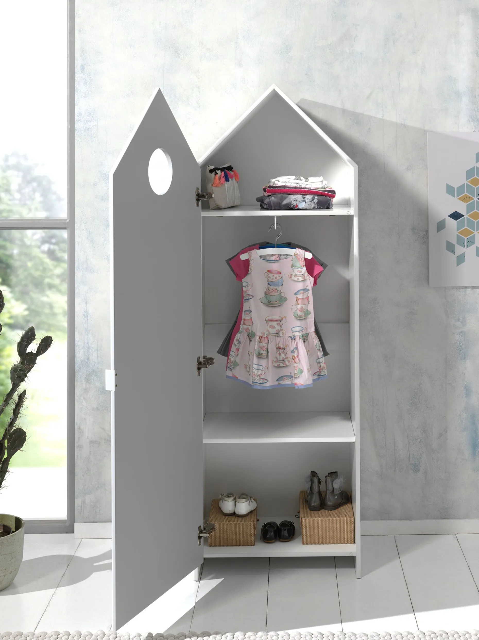 Kleiderschrank Casami - weiß