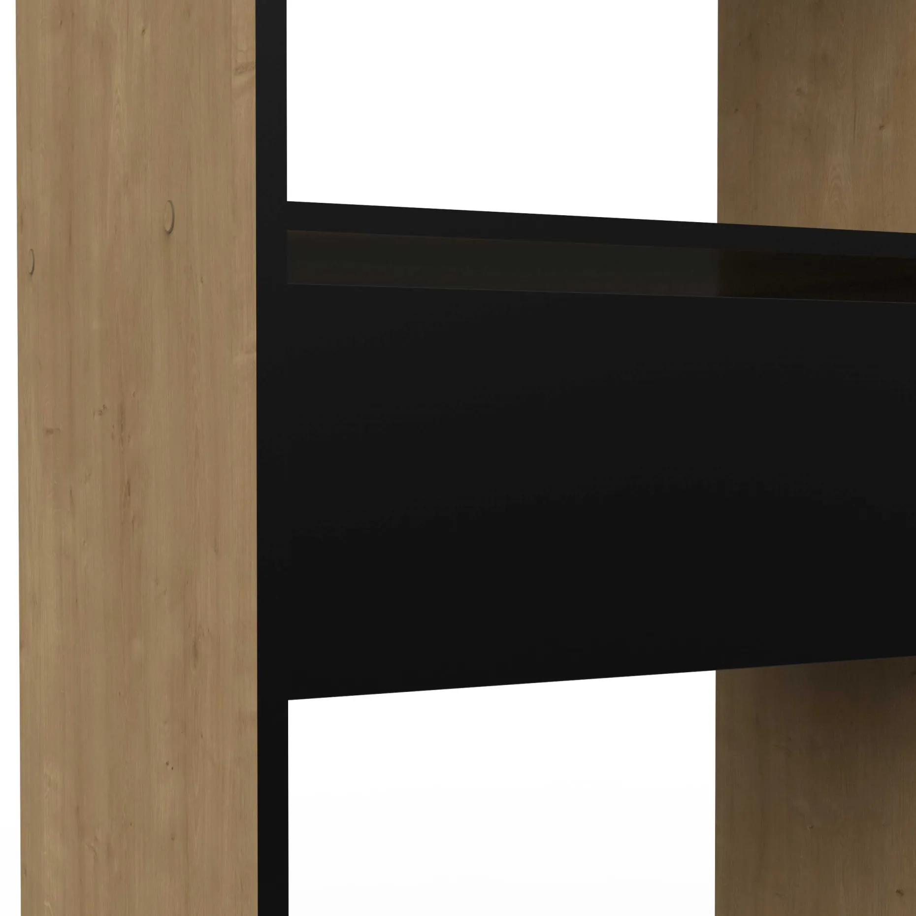 Kleiderschrank Chicago - 50x114x192 cm - Braun/Eiche