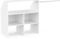 Kleiderschrank Côme - 171x50x91cm - 5 Fächer und 1 Kleiderstange - weiß