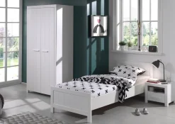 Kleiderschrank Erik 2-türig - weiß