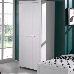 Kleiderschrank Erik 2-türig - weiß