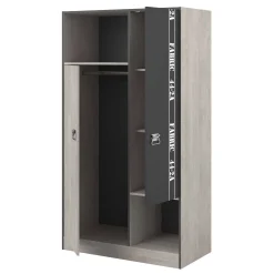 Kleiderschrank Fabric 2-türig