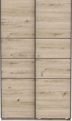 Kleiderschrank Faust - 117x60x203cm - 2 Türen - Eiche Dekor