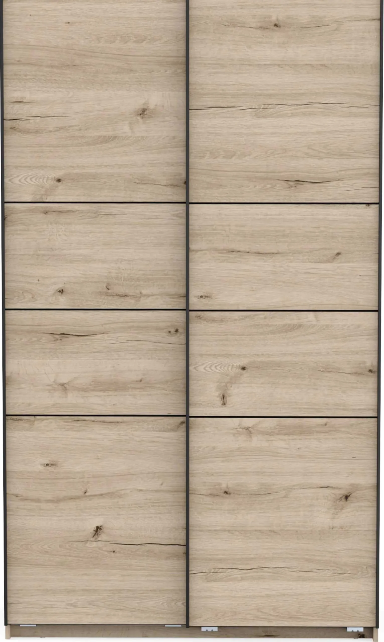Kleiderschrank Faust - 117x60x203cm - 2 Türen - Eiche Dekor