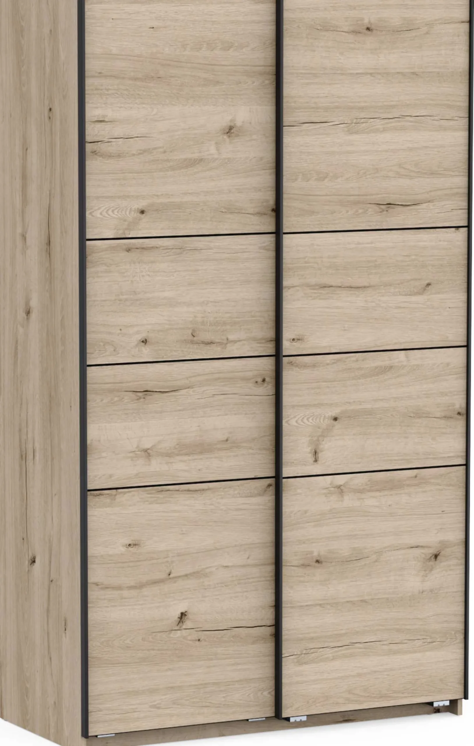 Kleiderschrank Faust - 117x60x203cm - 2 Türen - Eiche Dekor