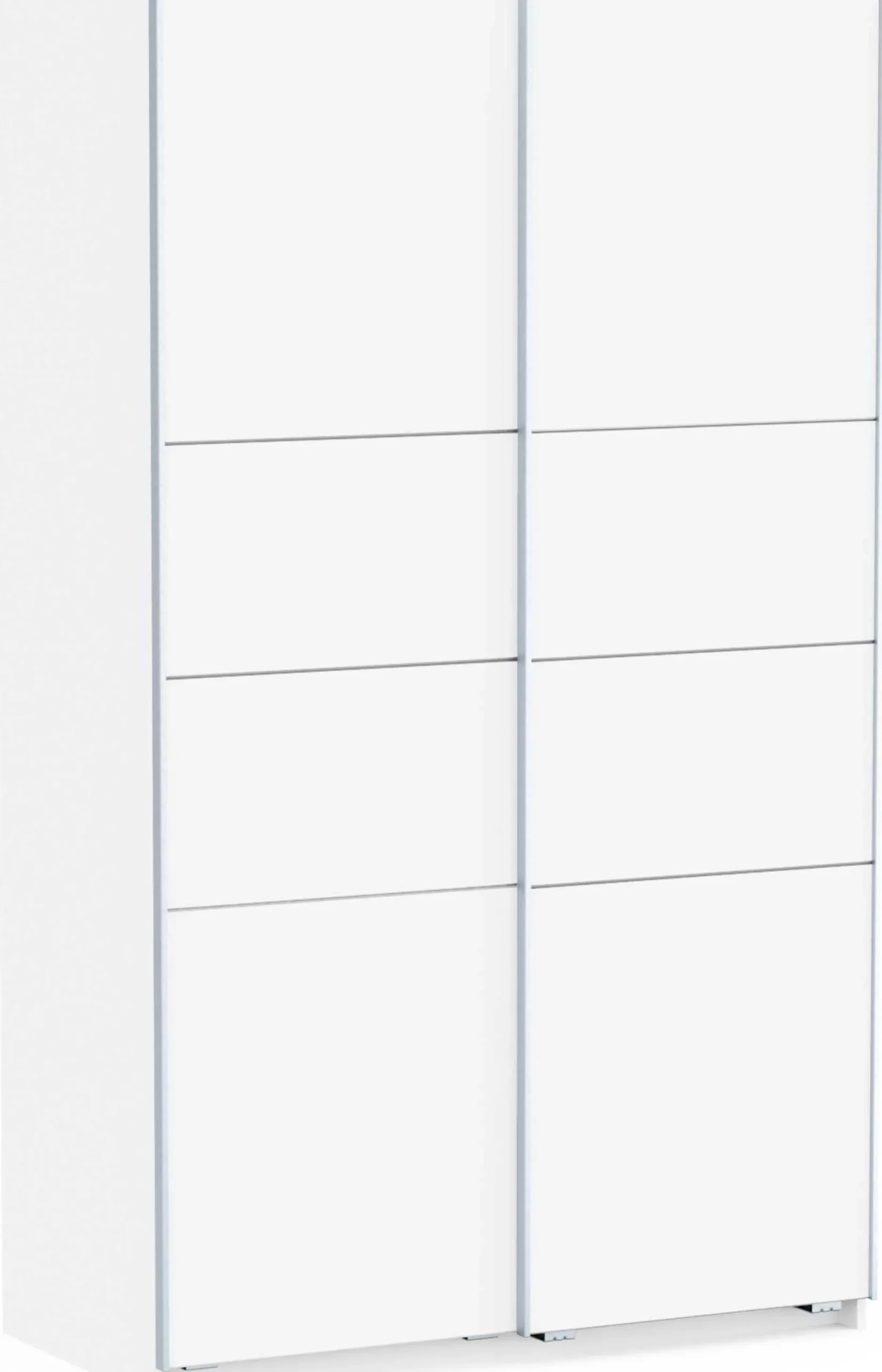 Kleiderschrank Faust - 117x60x203cm - 2 Türen - weiß