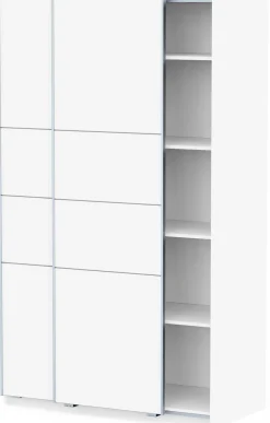 Kleiderschrank Faust - 117x60x203cm - 2 Türen - weiß