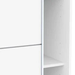 Kleiderschrank Faust - 148x60x203cm - 2 Türen - weiß