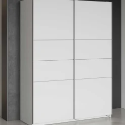 Kleiderschrank Faust - 148x60x203cm - 2 Türen - weiß