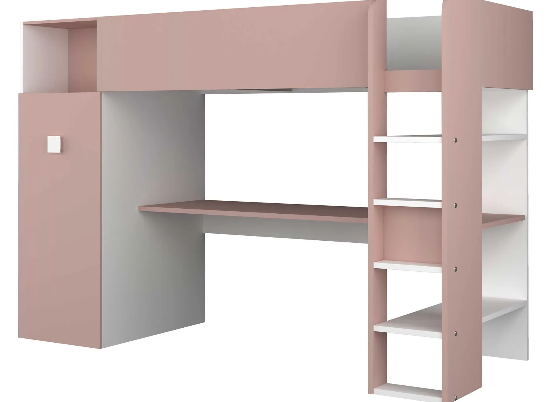 Kleiderschrank für Hochbett Jet - altrosa