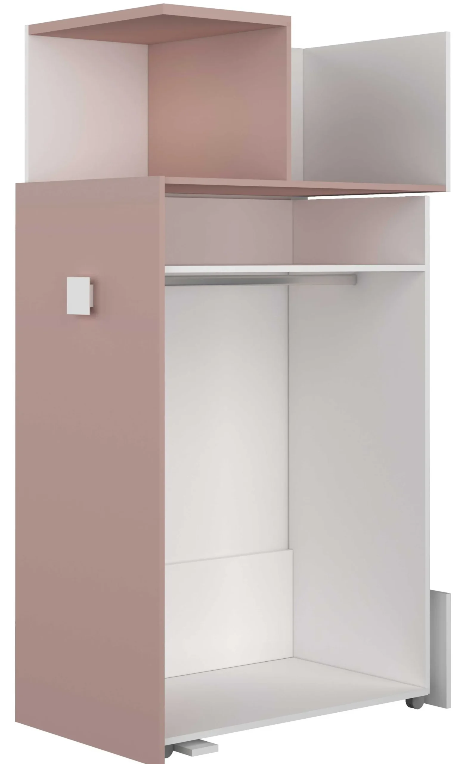Kleiderschrank für Hochbett Jet - altrosa