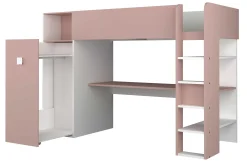 Kleiderschrank für Hochbett Jet - altrosa