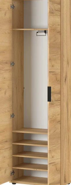 Kleiderschrank Frodo mit 2 Türen - Eiche