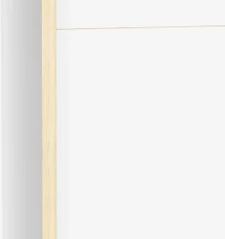 Kleiderschrank Heva - 140x64x203cm - 2 Türen - weiß/Eiche Dekor