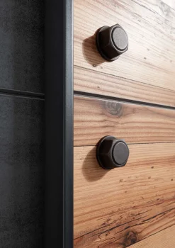 Kleiderschrank Kalas 270cm mit 2 Schiebetüren - grau/braun