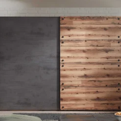 Kleiderschrank Kalas 270cm mit 2 Schiebetüren - grau/braun