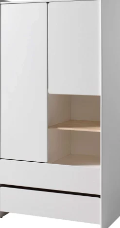Kleiderschrank Kiddy 2 Türen - weiß
