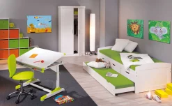 Kleiderschrank Leon mit 2 Türen - weiß