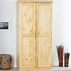 Kleiderschrank Leon 2 Türen - Kieferholz
