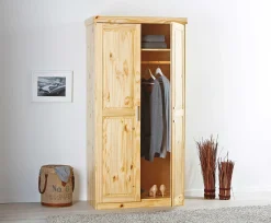 Kleiderschrank Leon 2 Türen - Kieferholz