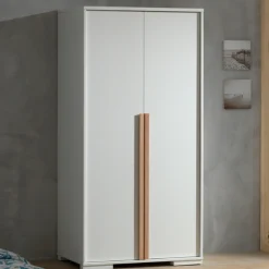 Kleiderschrank London 98cm mit 2 Türen - weiß