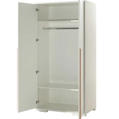 Kleiderschrank London 98cm mit 2 Türen - weiß