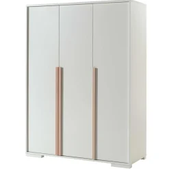 Kleiderschrank London 146cm mit 3 Türen - weiß