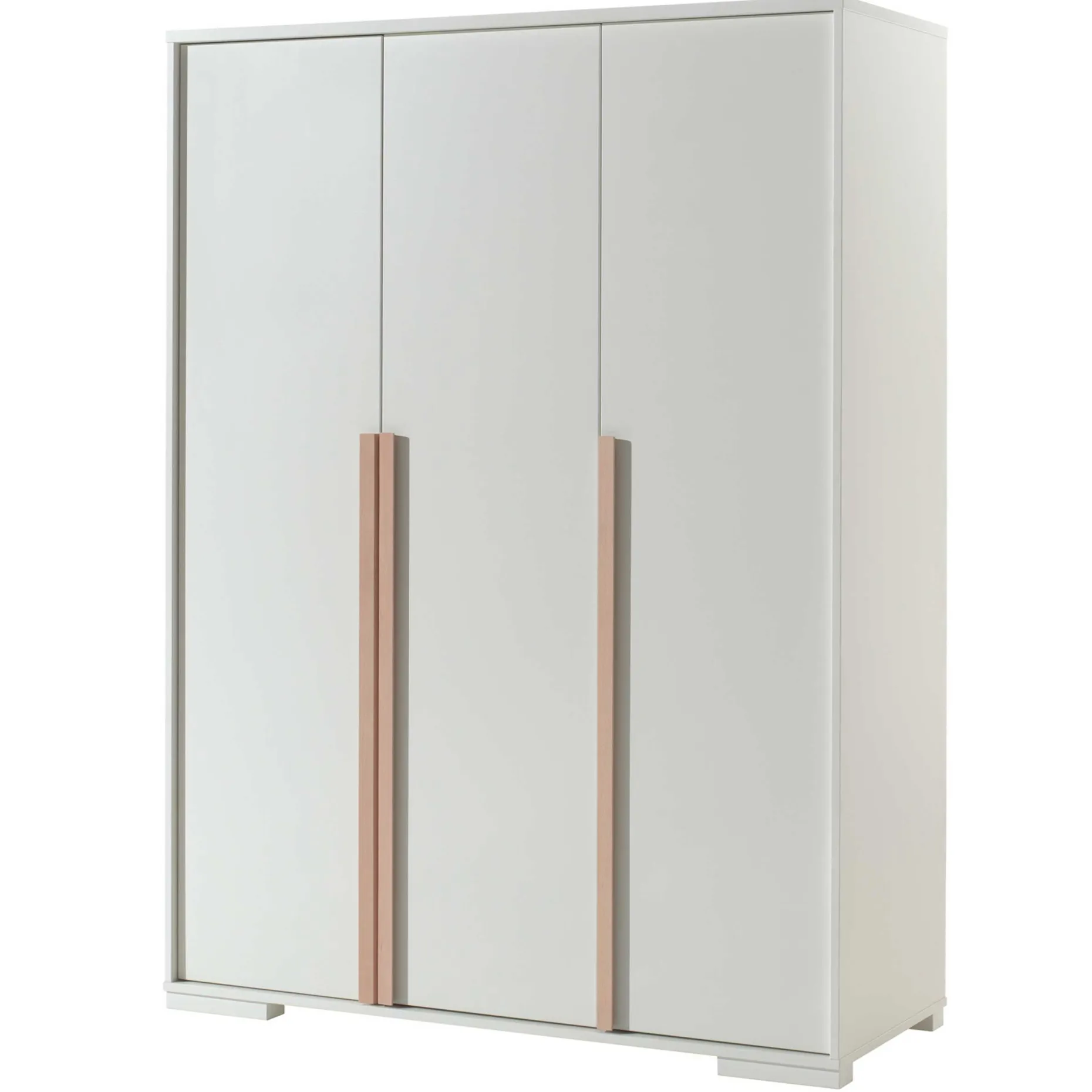 Kleiderschrank London 146cm mit 3 Türen - weiß