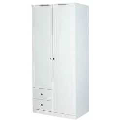 Kleiderschrank Martha 93cm mit 2 Türen - weiß