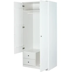 Kleiderschrank Martha 93cm mit 2 Türen - weiß