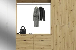 Kleiderschrank Projekt X Emob - Artisan Oak - 273x193x34 cm - Naturholzoptik