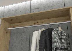 Kleiderschrank Projekt X Emob - Artisan Oak - 273x193x34 cm - Naturholzoptik
