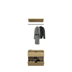 Kleiderschrank Projekt X Emob Artisan Oak 152x193x34 cm