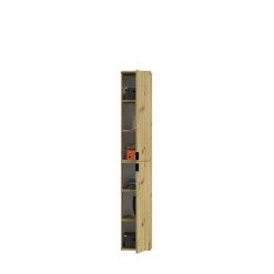 Kleiderschrank Projekt X Emob - Artisan Eiche - 213x193x34 cm - Natur