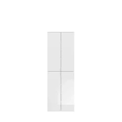 Kleiderschrank Projekt X Emob - Weiß Artisan Oak - 212x193x34 cm