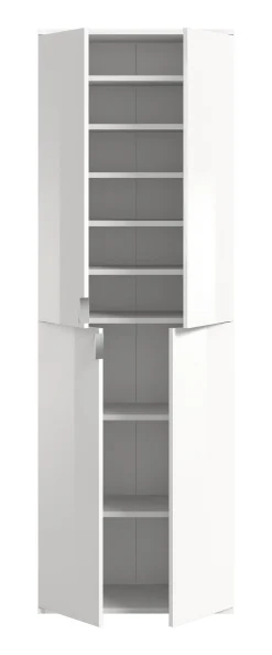 Kleiderschrank Projekt X Emob - Weiß Artisan Oak - 212x193x34 cm