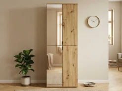 Kleiderschrank Projekt X Emob - Artisan Oak - 60x193x34 cm - Spiegel