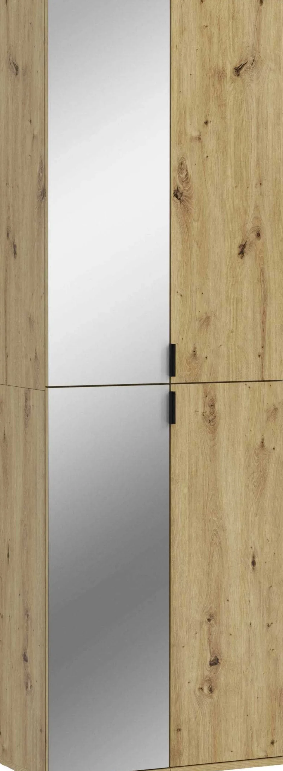 Kleiderschrank Projekt X Emob - Artisan Oak - 60x193x34 cm - Spiegel