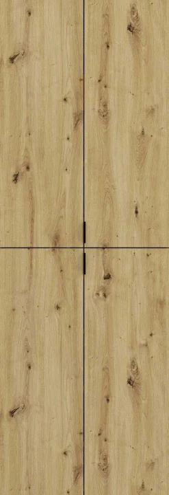 Kleiderschrank Projekt X Emob - Artisan Eiche - 183x193x34 cm - Spiegeltür