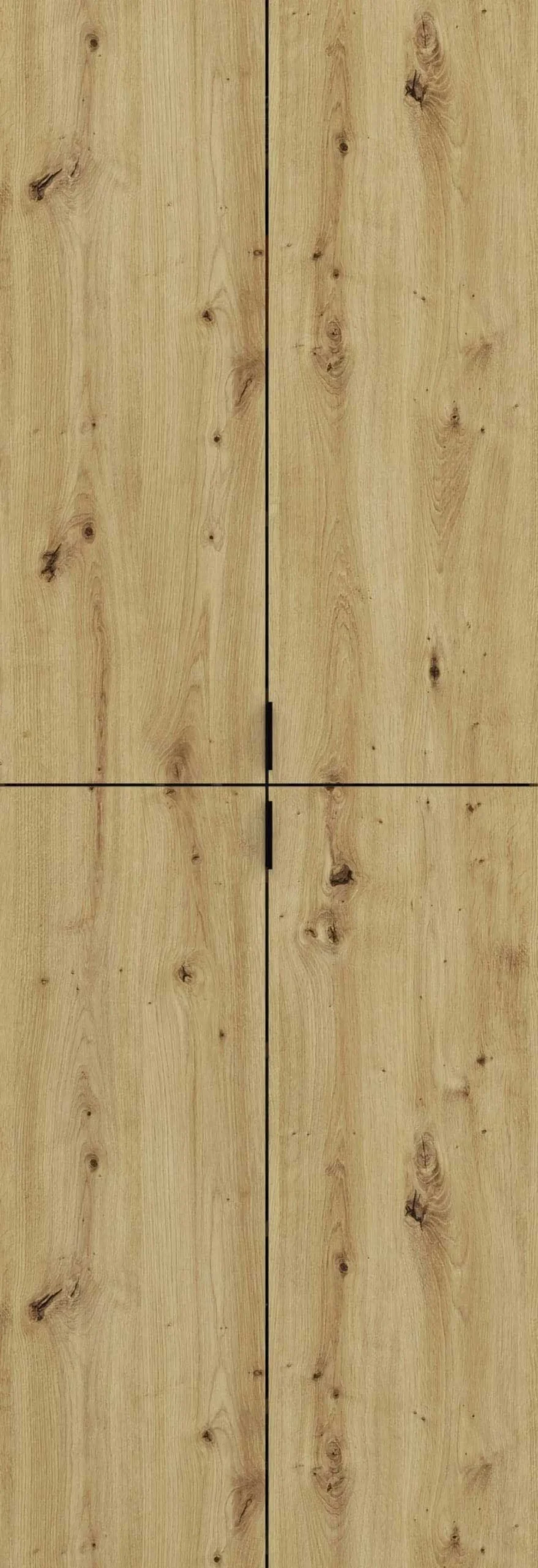 Kleiderschrank Projekt X Emob - Artisan Eiche - 183x193x34 cm - Spiegeltür