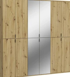 Kleiderschrank Projekt X Emob - Artisan Eiche - 183x193x34 cm - Spiegeltür