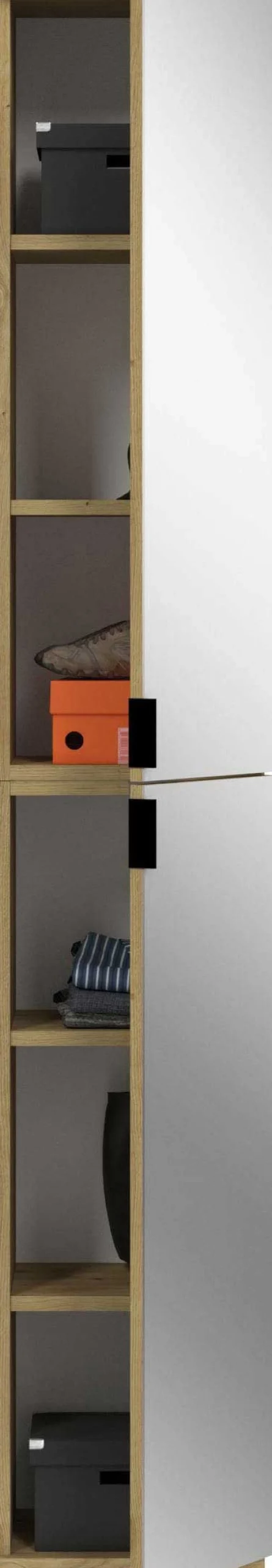 Kleiderschrank Projekt X Emob - Artisan Oak - 91x193x34 cm - Spiegeltüren